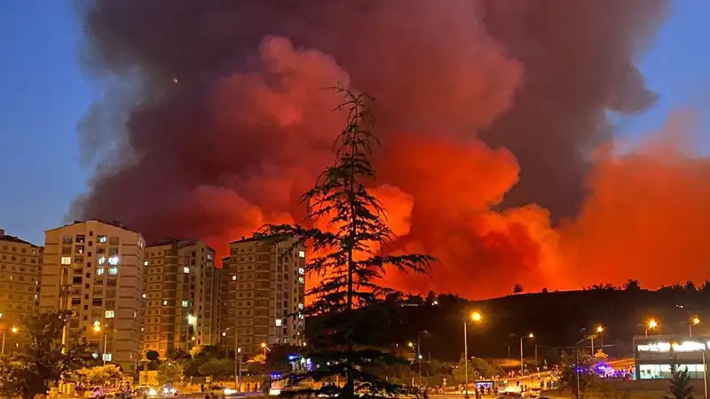 Bursa’da Korkutan Yangınlar: Şehir Alev Alev Oldu!